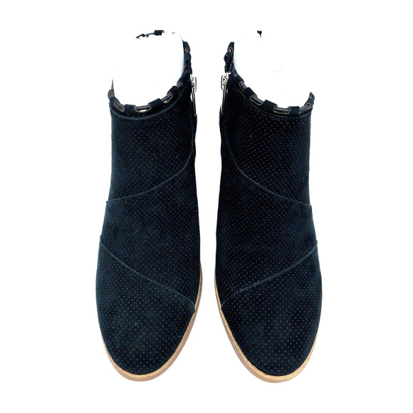 Vince Camuto Pandormia Exposed Ankle Boots- Black Suede, US 9.5M - Picture 3 of 9
